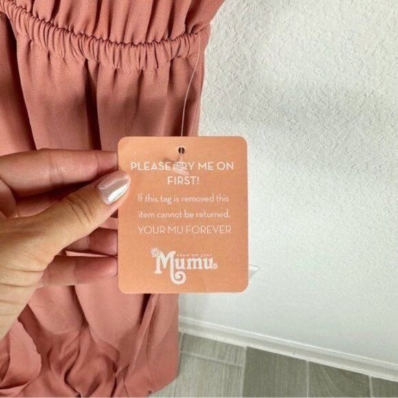 NEW Show Me Your Mumu Kendall Maxi Bridesmaid Dress Rustic Mauve Size S - Picture 7 of 13